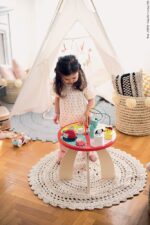 Stolik edukacyjny duży drewniany Baby Forest, JANOD - obrazek 17