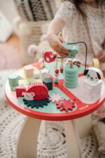 Stolik edukacyjny duży drewniany Baby Forest, JANOD - obrazek 16